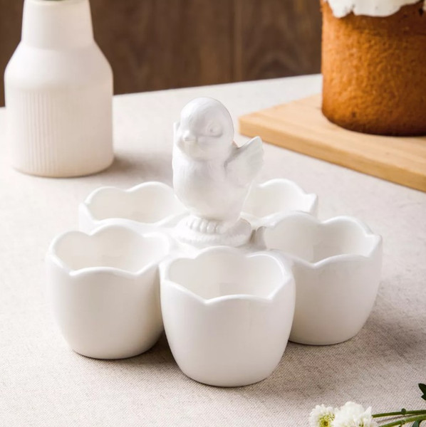 Изображение товара Подставка для яйца Decor de table Цыпленок / CL-FE00233 (белый)