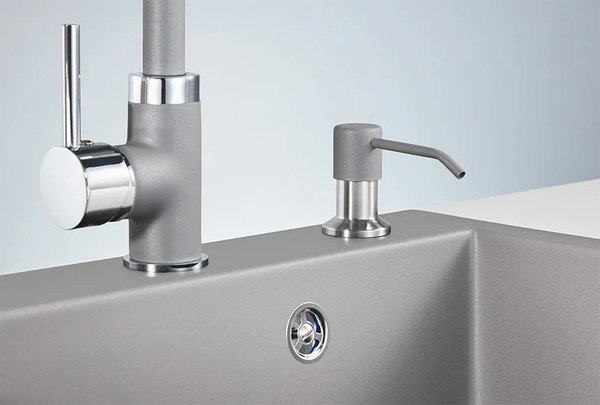 Изображение товара Дозатор встраиваемый в мойку GRANULA 1403 (алюминиум)