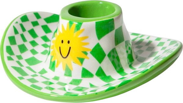 Изображение товара Подсвечник Doiy Rodeo, Cowboy Hat / DYCAHROHAG (зеленый)