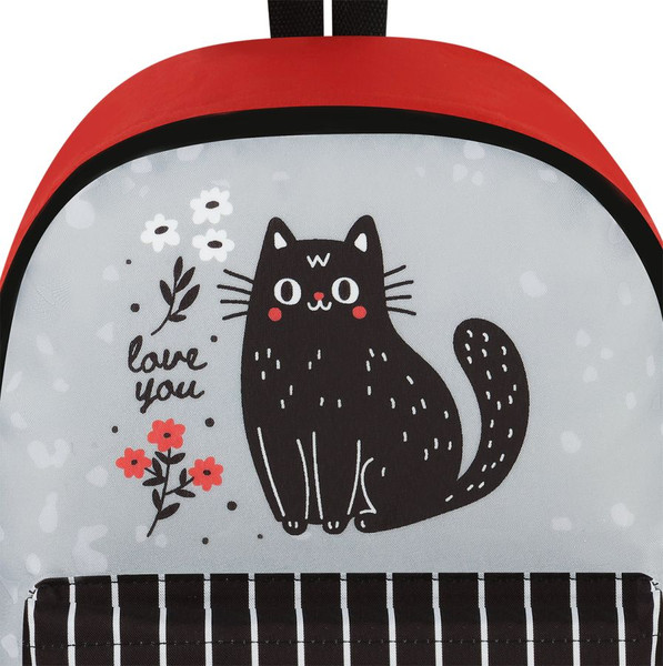 Изображение товара Школьный рюкзак ArtSpace Street. Black Cat With Flowers / Sch_Str65511