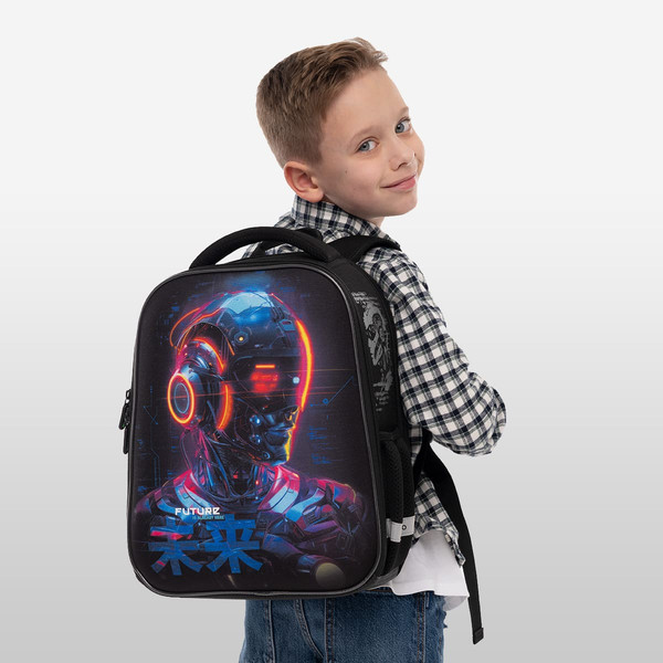 Изображение товара Школьный рюкзак Berlingo Expert Mini. Cyberpunk / RU-EXM-1107