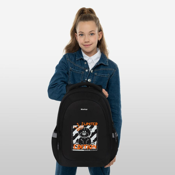 Изображение товара Школьный рюкзак Berlingo Modern. Glow Teddy / RU-MD-1135