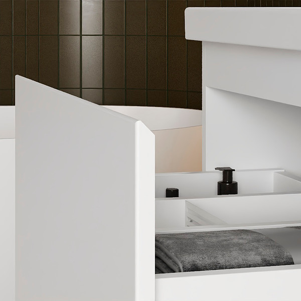 Изображение товара Тумба под умывальник Belux Эридан Н 50-02 (1, белый глянцевый)