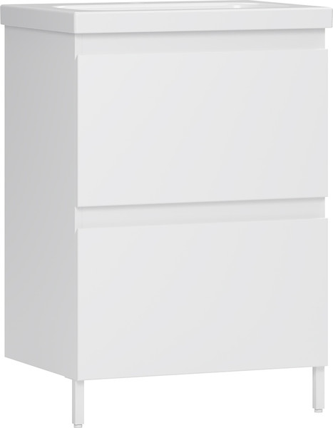 Изображение товара Тумба под умывальник Belux Эридан Н 60-02 (1, белый глянцевый)