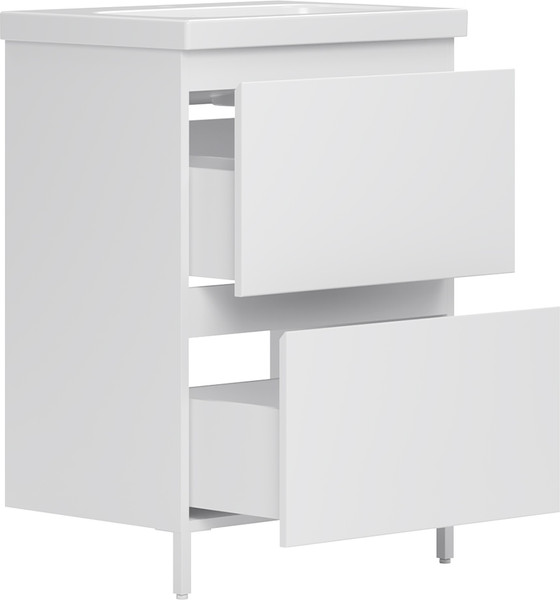 Изображение товара Тумба под умывальник Belux Эридан Н 60-02 (1, белый глянцевый)