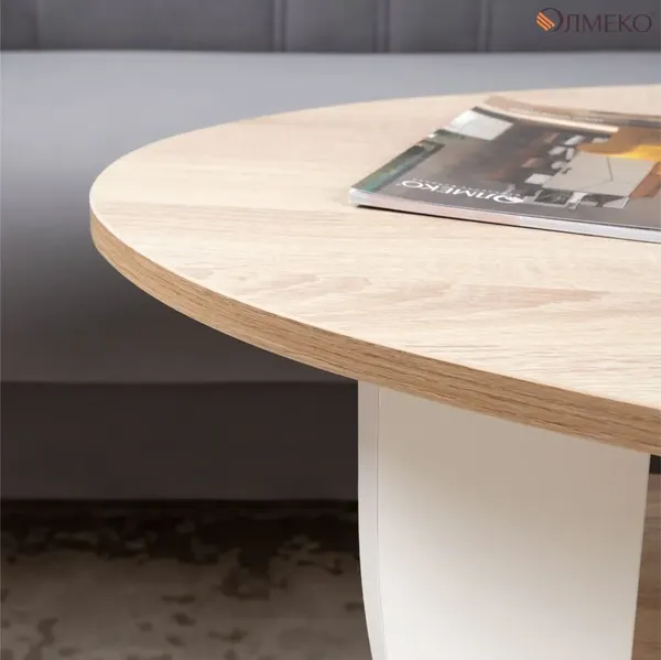 Изображение товара Журнальный столик Олмеко Сатурн - М 05 (белый/дуб сонома)