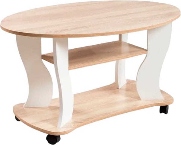 Изображение товара Журнальный столик Олмеко Сатурн - М 05 (белый/дуб сонома)