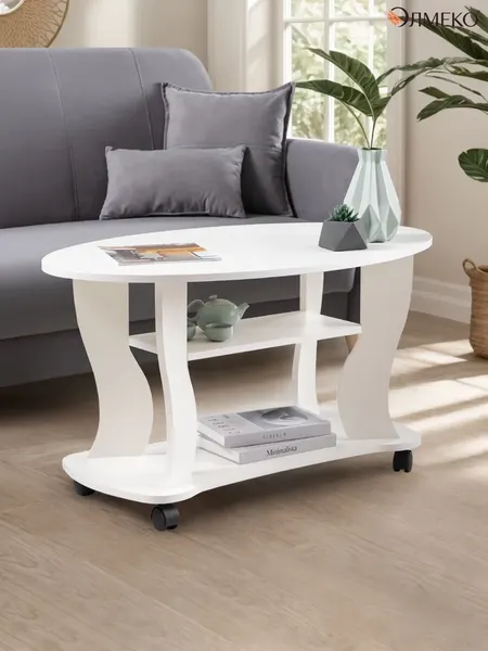 Изображение товара Журнальный столик Олмеко Сатурн - М 05 (белый)