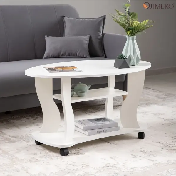 Изображение товара Журнальный столик Олмеко Сатурн - М 05 (белый)