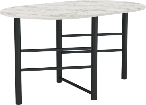 Изображение товара Стол-книга Олмеко Октава 42.41 (мрамор белый/черный)