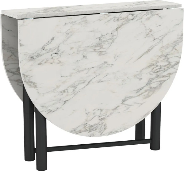 Изображение товара Стол-книга Олмеко Октава 42.41 (мрамор белый/черный)