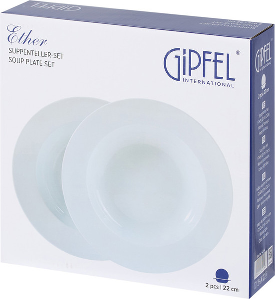 Изображение товара Набор тарелок Gipfel Ether 52214 (2шт, светло-голубой)