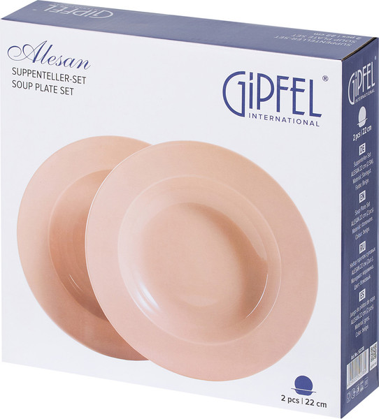 Изображение товара Набор тарелок Gipfel Alesan 52238 (2шт, бежевый)