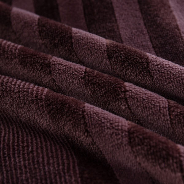 Изображение товара Плед Karven Велсофт 1.5сп / PL005 SOLID JACQAURD v1/Dark Brown