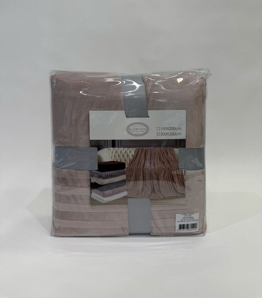 Изображение товара Плед Karven Фланель 1.5сп / PL005 SOLID JACQAURD v5/Powder