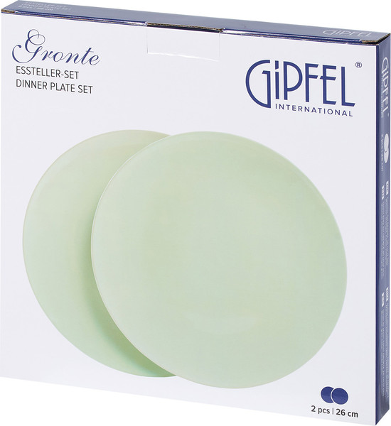 Изображение товара Набор тарелок Gipfel Gronte 52227 (2шт, светло-зеленый)