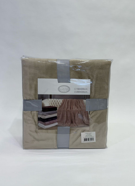 Изображение товара Плед Karven Фланель 1.5сп / PL005 SOLID JACQAURD v7/Coffee