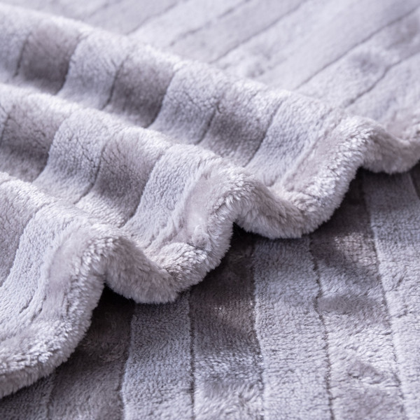 Изображение товара Плед Karven Велсофт Евро / PL 006 SOLID JACQAURD v2/Grey