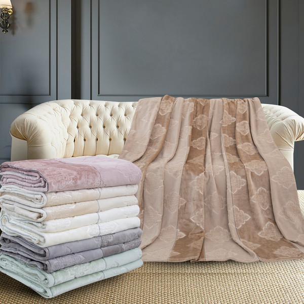 Изображение товара Плед Karven Фланель Евро / PL008 SOLID EMBOSS v4/Grey