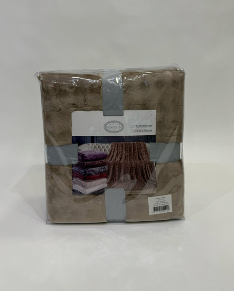 Изображение товара Плед Karven Велсофт Евро / PL 012 SOLID BUBBLE v2/Dark Brown