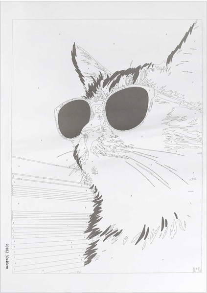 Изображение товара Картина по номерам Феникс+ Кот в очках / 70182