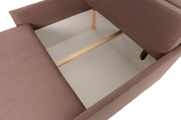 Изображение товара Кресло-кровать KRONES Клио мод.2 (велюр, розовый/коричневый)