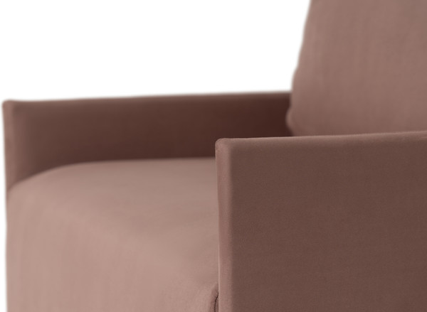 Изображение товара Кресло-кровать KRONES Клио мод.2 (велюр, розовый/коричневый)