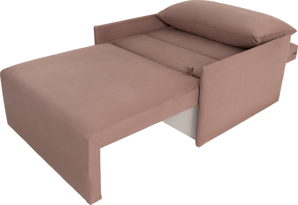 Изображение товара Кресло-кровать KRONES Клио мод.2 (велюр, розовый/коричневый)