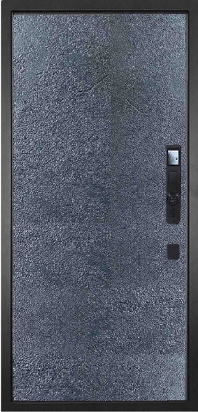 Изображение товара Входная дверь ГРАНИТ Роял Смарт 77-1 бетон темный (96x207, правая)