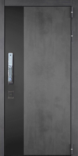 Изображение товара Входная дверь ГРАНИТ Роял Смарт 77-1 бетон темный (86x205, правая)