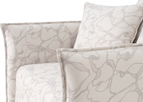 Изображение товара Кресло мягкое KRONES Демос (жаккард, рисунок, молочный/бежевый)