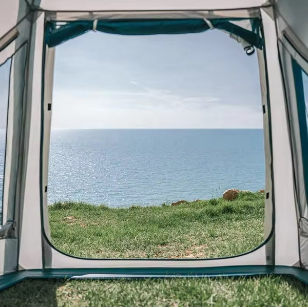 Изображение товара Палатка Naturehike Lingfeng Air 7.3 / CNK2300ZP012-73BLW (белый/голубой)