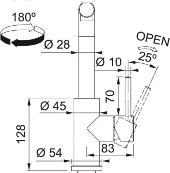 Изображение товара Смеситель Franke Smart Glenda 115.0706.986