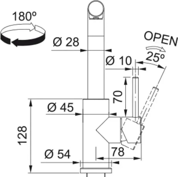 Изображение товара Смеситель Franke Smart Glenda 115.0706.985