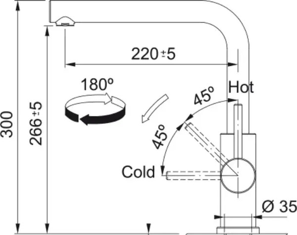 Изображение товара Смеситель Franke Smart Glenda 115.0706.985