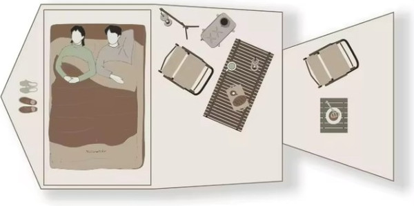 Изображение товара Палатка Naturehike Shan DI / CNK2300ZP017-G (коричневый)