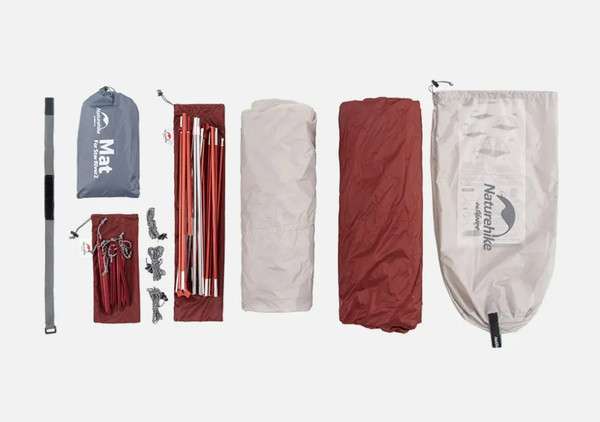 Изображение товара Палатка Naturehike Star-river Si / NH17T012-T-LGRR (серый/красный)