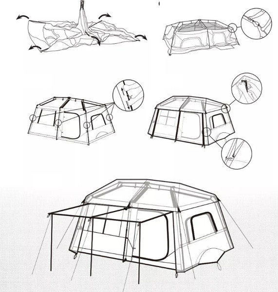 Изображение товара Палатка Naturehike Village 13 / CNH22ZP004-BR