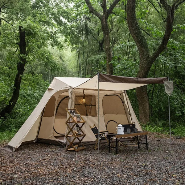 Изображение товара Палатка Naturehike Village 5.0 / NH21ZP009-KH (бежевый)