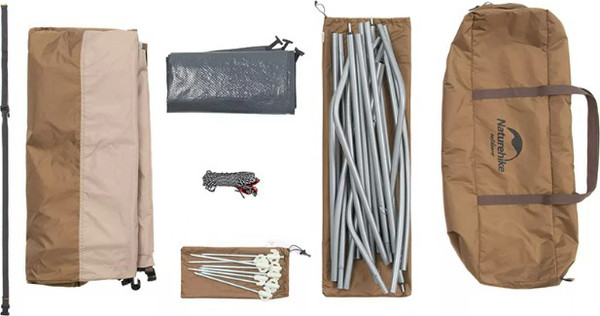 Изображение товара Палатка для душа и туалета Naturehike NH21ZP005-BR (коричневый)