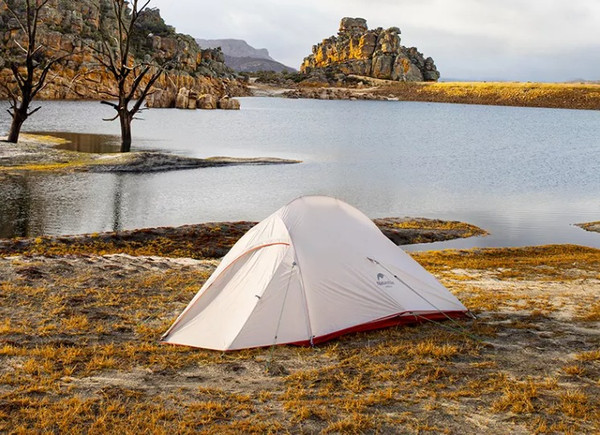 Изображение товара Палатка Naturehike Cloud Up Si / NH18T010-T-DLG (серый/красный)