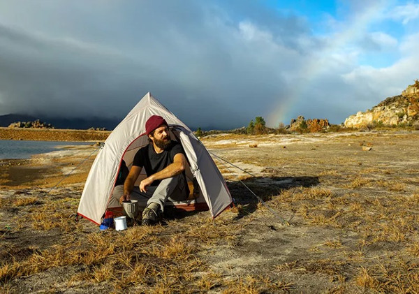 Изображение товара Палатка Naturehike Cloud Up Si / NH18T010-T-DLG (серый/красный)