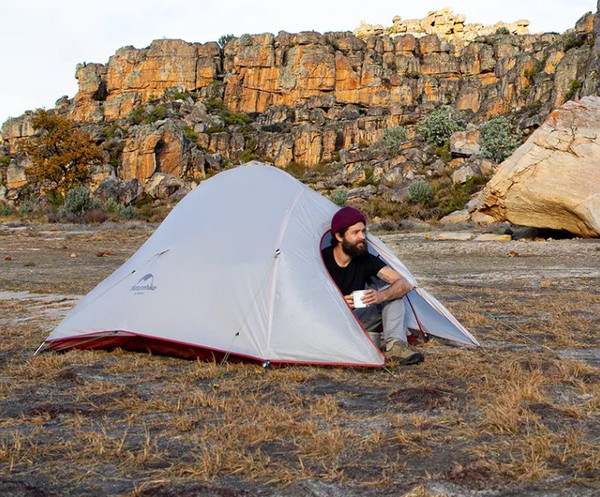 Изображение товара Палатка Naturehike Cloud Up Si / NH18T010-T-DLG (серый/красный)