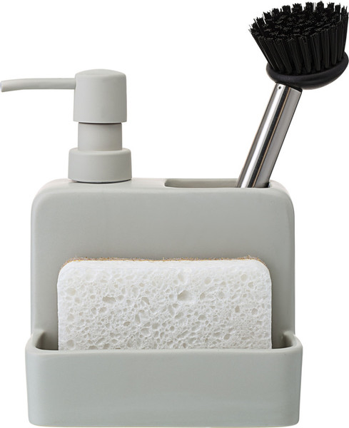 Изображение товара Дозатор моющего средства с подставкой для губки Smart Solutions Noble SS0000253 (светло-серый)
