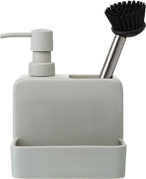 Изображение товара Дозатор моющего средства с подставкой для губки Smart Solutions Noble SS0000253 (светло-серый)