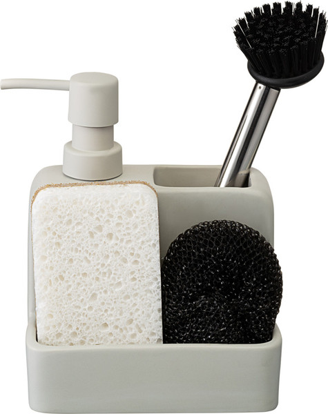 Изображение товара Дозатор моющего средства с подставкой для губки Smart Solutions Noble SS0000253 (светло-серый)