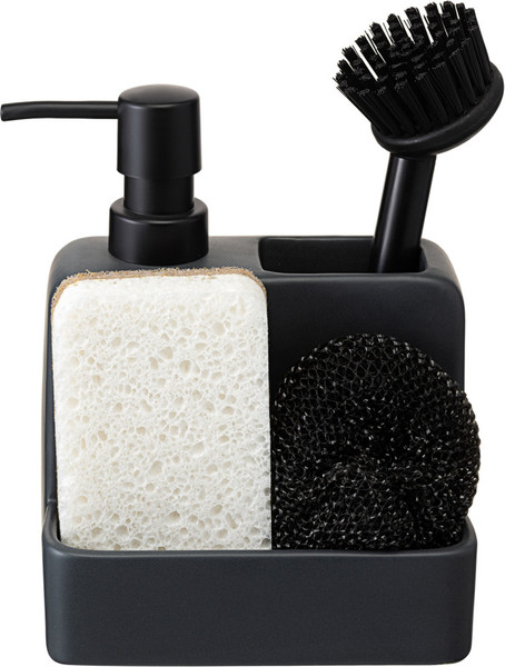 Изображение товара Дозатор моющего средства с подставкой для губки Smart Solutions Noble SS0000252 (графит)