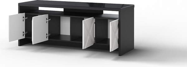 Изображение товара Тумба Мебель-КМК 4Д Монако 0673.10 (антрацит/дуб полярный)