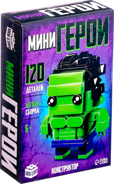 Изображение товара Конструктор Unicon Мини герои. Сильный герой / 10230061