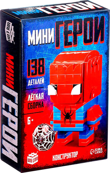 Изображение товара Конструктор Unicon Мини герои. Герой паук / 10230063